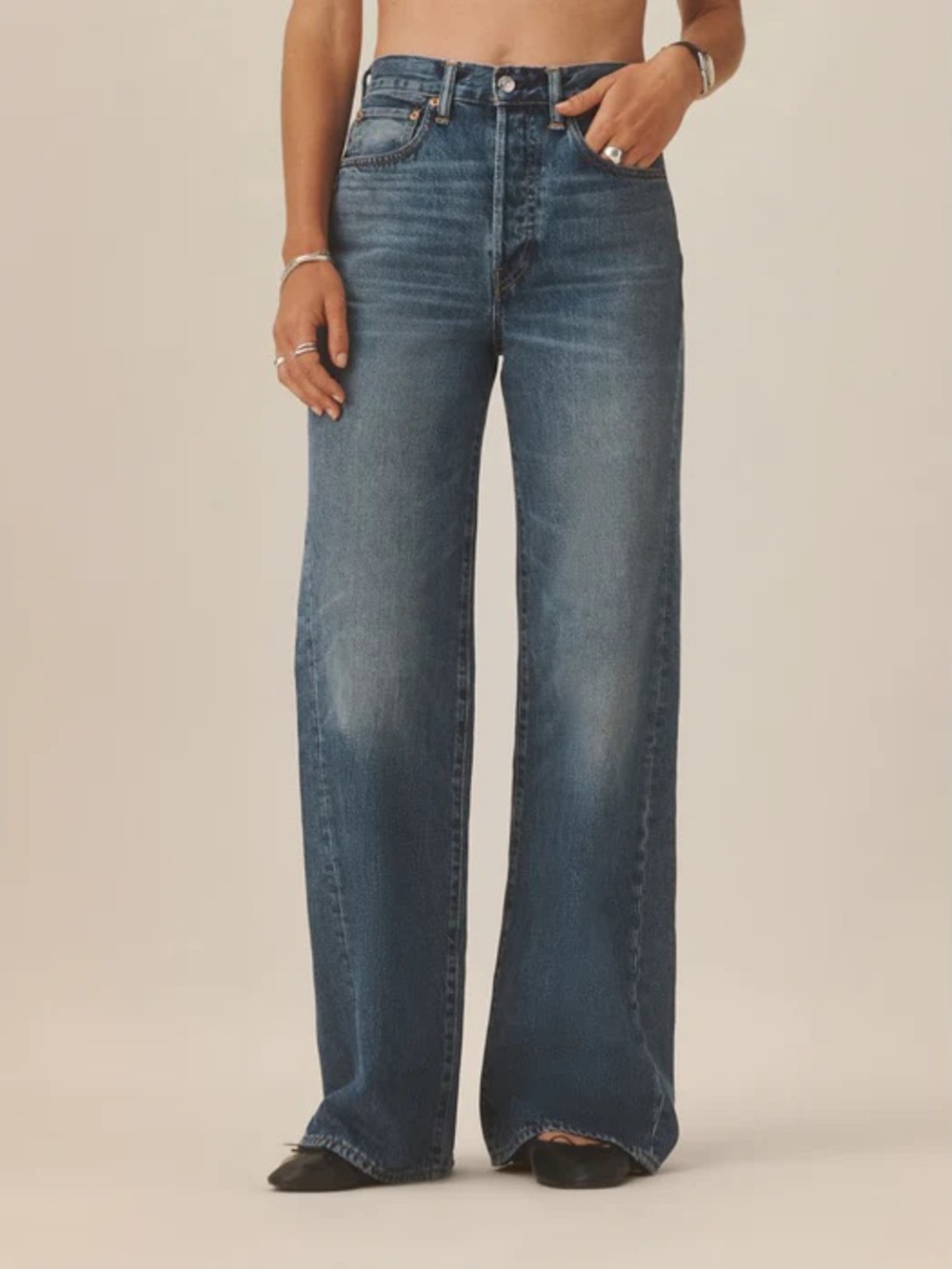Buck Mason Jet Set Jean Wide Leg